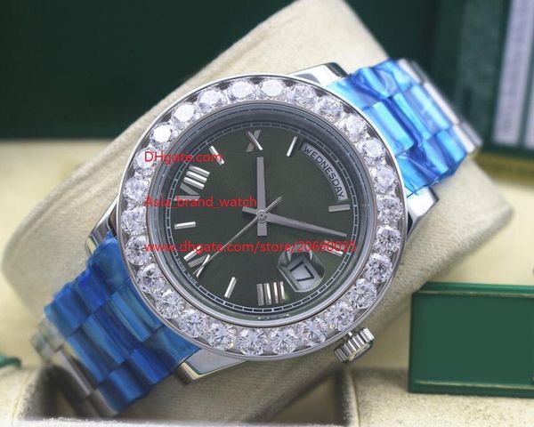 factory supplier luxury wristwatches sapphire glass 41mm day-date green dial 228239 diamond bezel automatic mechanical mens watches, Slivery;brown
factory supplier luxury wristwatches sapphire glass 41mm day-date green dial 228239 diamond bezel automatic mechanical mens watches, Slivery;brown