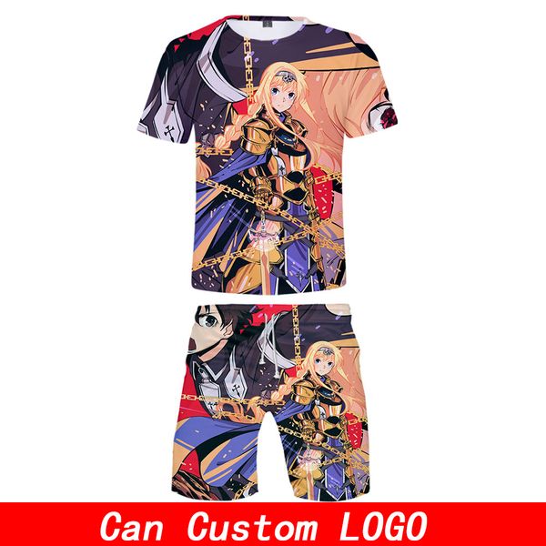 alicization 3d print anime harajuku 2 pic t shirt and short two piece popular casual streetwear new set, Gray
alicization 3d print anime harajuku 2 pic t shirt and short two piece popular casual streetwear new set, Gray