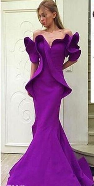 arabic dubai purple mermaid prom dresses simple off shoulder ruffles sweep train formal evening party gowns robe de soiree evening wear, Black;red
arabic dubai purple mermaid prom dresses simple off shoulder ruffles sweep train formal evening party gowns robe de soiree evening wear, Black;red