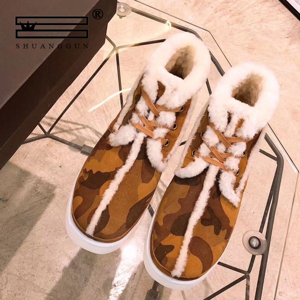 shuanggun joint japanese brand new series australia imported snow boots wool sheepskin leather advanced custom short boots, Black
shuanggun joint japanese brand new series australia imported snow boots wool sheepskin leather advanced custom short boots, Black