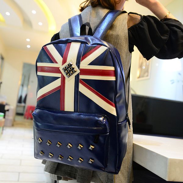Canvas bag polyester packaging Mountaineering shoulders American flag leather backpack
Canvas bag polyester packaging Mountaineering shoulders American flag leather backpack