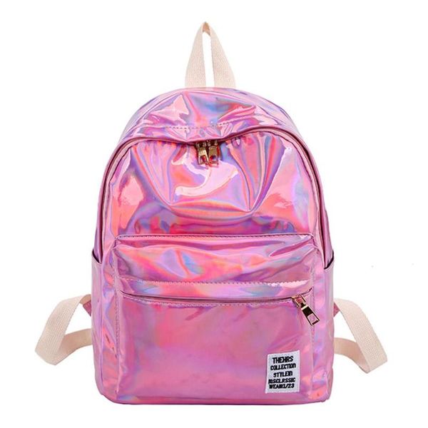 women laser hologram pvc backpacks girls shoulder school backpack female small leather holographic travel bag feminina
women laser hologram pvc backpacks girls shoulder school backpack female small leather holographic travel bag feminina