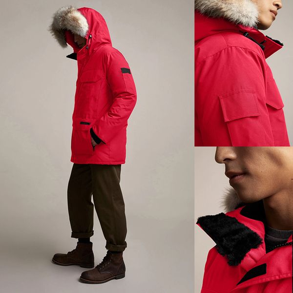 2020 canada winter fourrure down parka homme chaquetas outerwear big fur hooded fourrure manteau down jacket coat hiver doudoune, Black 
2020 canada winter fourrure down parka homme chaquetas outerwear big fur hooded fourrure manteau down jacket coat hiver doudoune, Black