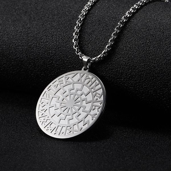 skyrim men viking nordic runes slavic pendant necklace amulet talisman stainless steel gold long box chain necklaces jewelry, Silver
skyrim men viking nordic runes slavic pendant necklace amulet talisman stainless steel gold long box chain necklaces jewelry, Silver