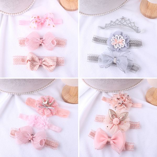 3pcs/set lace bows baby headband elastic crown kids hair band headbands for girls infant toddler turban baby hair accessories, Slivery;white
3pcs/set lace bows baby headband elastic crown kids hair band headbands for girls infant toddler turban baby hair accessories, Slivery;white