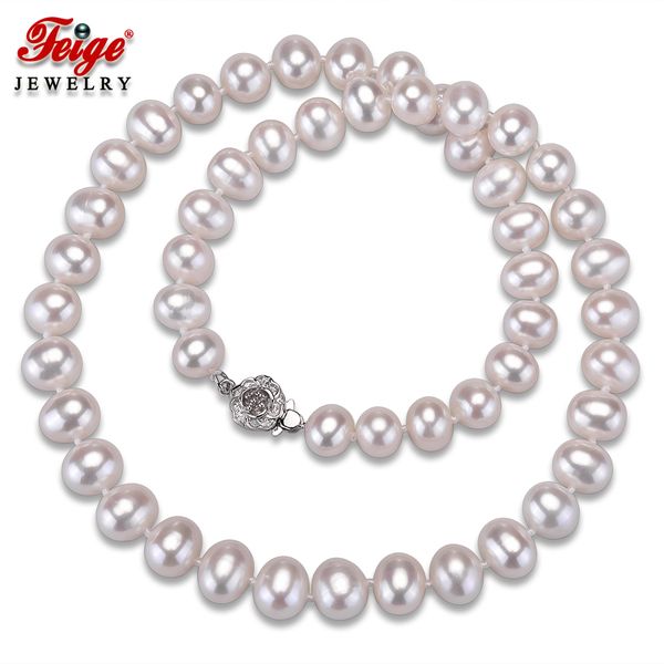 white natural pearl necklaces for women wedding jewelry 8-9mm freshwater pearls chorker necklace fine jewelry feige, Silver
white natural pearl necklaces for women wedding jewelry 8-9mm freshwater pearls chorker necklace fine jewelry feige, Silver