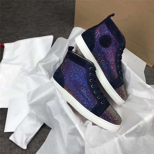 wholesale brand rivets white snake leather casual shoes for men and womens,couple red bottom sneakers high shiny strass studded flats, Black
wholesale brand rivets white snake leather casual shoes for men and womens,couple red bottom sneakers high shiny strass studded flats, Black