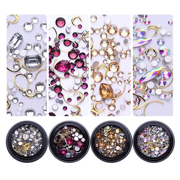 1 box 3d diy nail art wheel tips crystal nail glitter rhinestone 3d art decoration pearl alloy ab gems wheel, Silver;gold
1 box 3d diy nail art wheel tips crystal nail glitter rhinestone 3d art decoration pearl alloy ab gems wheel, Silver;gold