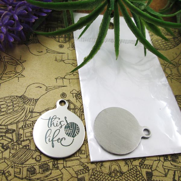 fashion-n-0pcs--"crochet knitting yarn this life "stainless steel charms 5 styles for choosing diy charms for necklace bracelets, Silver
fashion-n-0pcs--"crochet knitting yarn this life "stainless steel charms 5 styles for choosing diy charms for necklace bracelets, Silver
