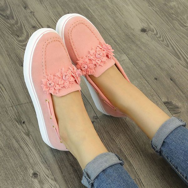 big size 35-43 women sneakers platform shoes sewing slip on shoes ladies casual platform loafers black yellow 78c85