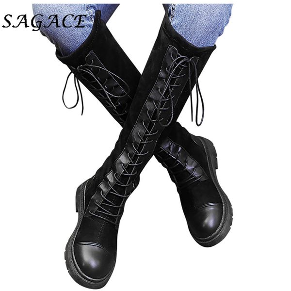 sagace shoes ladies high leg boots plus size women square heels shoes lace up boots ladies for winter fashion flock, Black
sagace shoes ladies high leg boots plus size women square heels shoes lace up boots ladies for winter fashion flock, Black