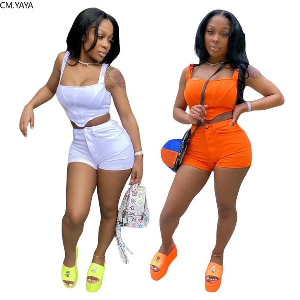 two piece dress cm.yaya 2021 women summer set classic sleeveless button crop shorts joggers suit tracksuit night outfit gl0023, White
two piece dress cm.yaya 2021 women summer set classic sleeveless button crop shorts joggers suit tracksuit night outfit gl0023, White