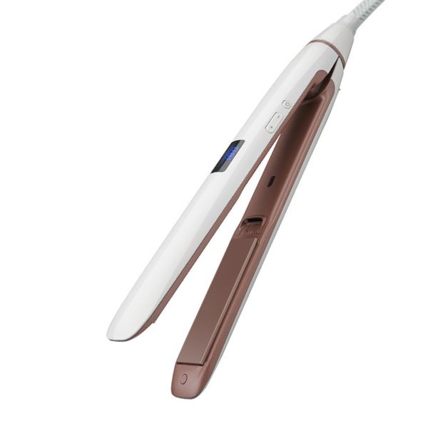 pro hair straightener with 1 inch(3 x 9cm) floating ceramic iron, steam function,heat up fast, adjustment temp 284 fahrenheit, Black
pro hair straightener with 1 inch(3 x 9cm) floating ceramic iron, steam function,heat up fast, adjustment temp 284 fahrenheit, Black