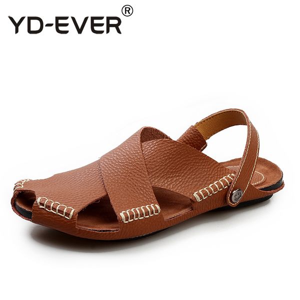 yd-ever 100% genuine leather men sandals-handmade summer fashion brand beach slippers casual moccasin handmade soft loafers, Black
yd-ever 100% genuine leather men sandals-handmade summer fashion brand beach slippers casual moccasin handmade soft loafers, Black
