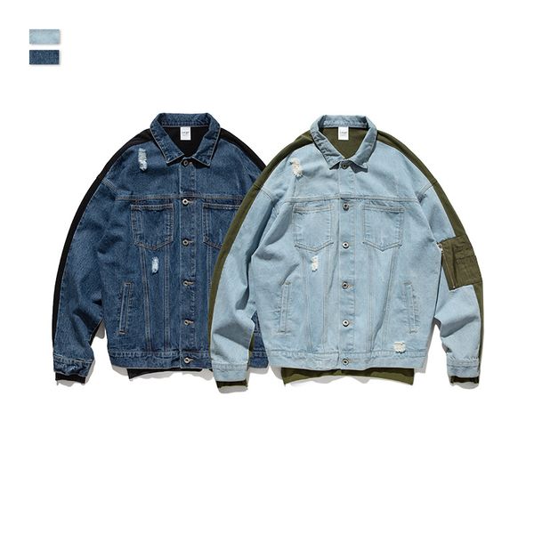 vimass men's hole denim jacket casual men's outdoor clothing 2020 new spring and autumn clothing jacket, Black;brown
vimass men's hole denim jacket casual men's outdoor clothing 2020 new spring and autumn clothing jacket, Black;brown