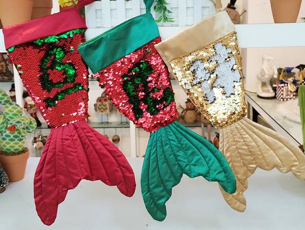 sequined mermaid tail christmas stocking fishtail santa claus candy gift bag holders xmas socks party decoration present wrap
sequined mermaid tail christmas stocking fishtail santa claus candy gift bag holders xmas socks party decoration present wrap