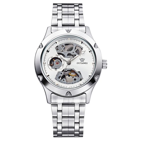 retro fashion design skeleton sport mechanical watch men's round stainless steel silver band white dial silver bezel men watches, Slivery;brown
retro fashion design skeleton sport mechanical watch men's round stainless steel silver band white dial silver bezel men watches, Slivery;brown