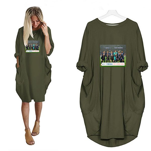 european and american style plus size dress loose long-sleeved base dress european fashion new chinese refueling print pattern, Black;gray
european and american style plus size dress loose long-sleeved base dress european fashion new chinese refueling print pattern, Black;gray