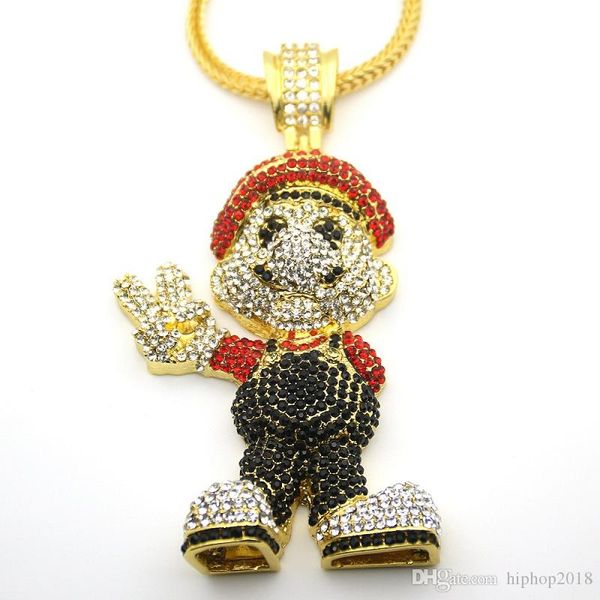 new mens fashion hip hop necklaces jewelry gold necklace iced out cartoon pendant necklace for men
new mens fashion hip hop necklaces jewelry gold necklace iced out cartoon pendant necklace for men