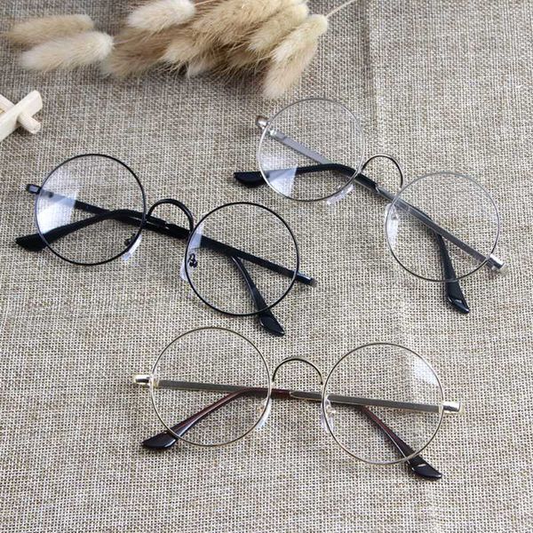 vintage round glasses clear lens fashion gold round metal frame glasses optical men women eyeglass frame fake, Silver
vintage round glasses clear lens fashion gold round metal frame glasses optical men women eyeglass frame fake, Silver