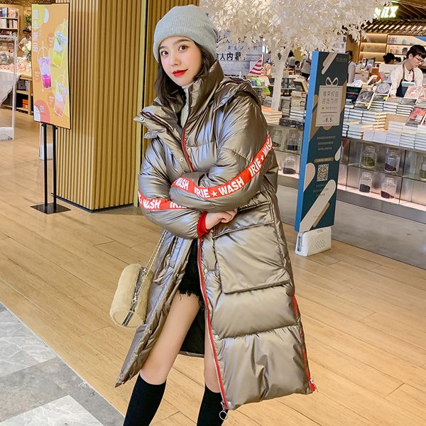 2020 winter jacket women coat long hooded two big pockets female parka outwear warm thicken coat new arrival glossy waterproof, Black
2020 winter jacket women coat long hooded two big pockets female parka outwear warm thicken coat new arrival glossy waterproof, Black
