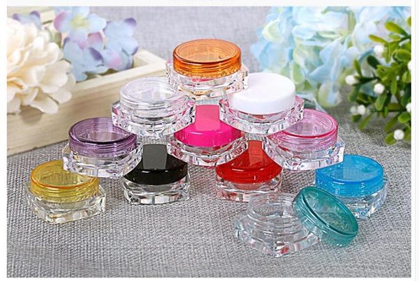 10 pcs 3g beauty plastic refillable bottles cream jar cosmetic container empty eyeshadow makeup face cream lip pot 
10 pcs 3g beauty plastic refillable bottles cream jar cosmetic container empty eyeshadow makeup face cream lip pot