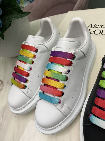 2019 spring fashion high-end reflective design basketball white shoes lace-up flat shoes sports high-quality men and women casual shoes06