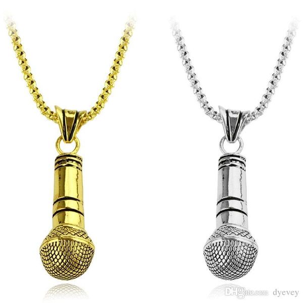 wholesale hiphop microphone pendant necklaces for men 2018 jewelry gold plated luxury gifts accessories, Silver
wholesale hiphop microphone pendant necklaces for men 2018 jewelry gold plated luxury gifts accessories, Silver