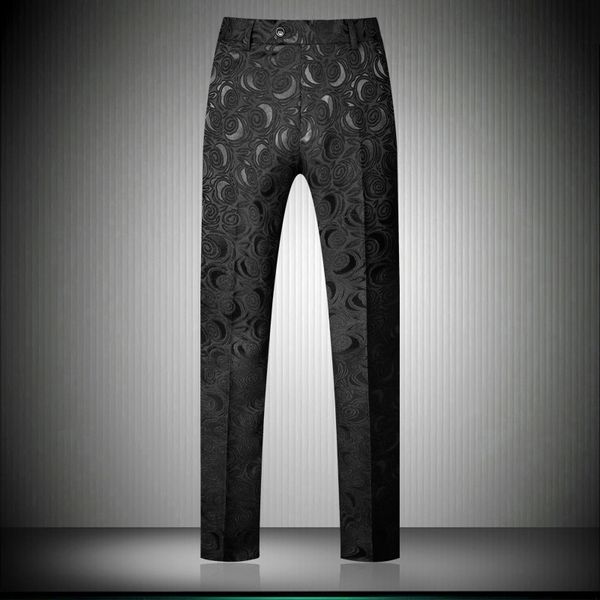 classic men jacquard suit pants slim design men dress pants black white fashion wedding, White;black
classic men jacquard suit pants slim design men dress pants black white fashion wedding, White;black