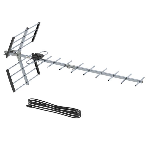 100 mile outdoor 1080p tv antenna digital hdtv deep fringe capable uhf double-head black 10m wire long range without stand us stock
100 mile outdoor 1080p tv antenna digital hdtv deep fringe capable uhf double-head black 10m wire long range without stand us stock
