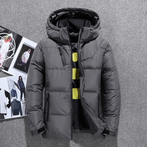 2020 winter new down jacket men white duck down men section casual thickening warm youth men's hooded coat, Black
2020 winter new down jacket men white duck down men section casual thickening warm youth men's hooded coat, Black
