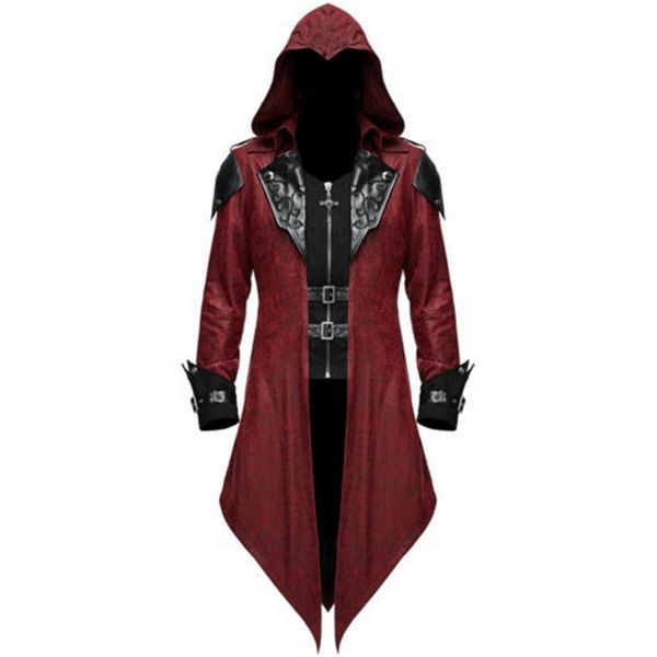 men long sleeve steampunk victorian jacket 2019 new gothic belt swallow-tail coat cosplay costume vintage halloween long uniform, Black;brown
men long sleeve steampunk victorian jacket 2019 new gothic belt swallow-tail coat cosplay costume vintage halloween long uniform, Black;brown
