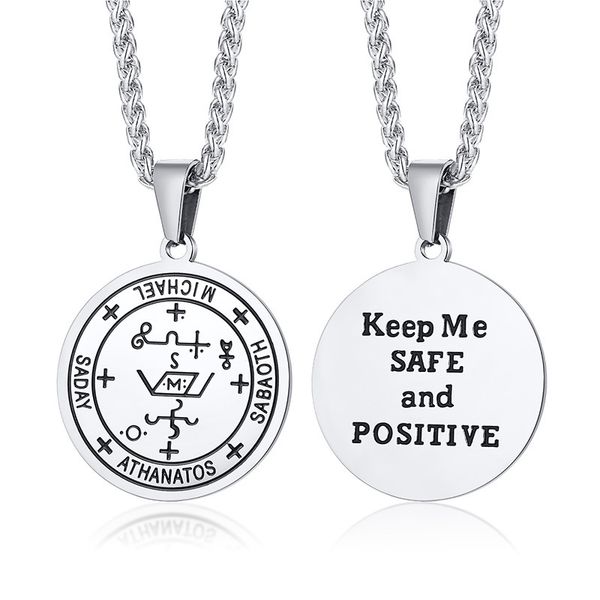 stainless steel talisman pendant necklace for men party jewelry gifts for friends titanium steel pendants, Silver
stainless steel talisman pendant necklace for men party jewelry gifts for friends titanium steel pendants, Silver