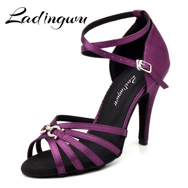 ladingwu women's latin ballroom dance shoes for girls purple satin and metal button dance sandals for shoes heel 6-10cm
ladingwu women's latin ballroom dance shoes for girls purple satin and metal button dance sandals for shoes heel 6-10cm