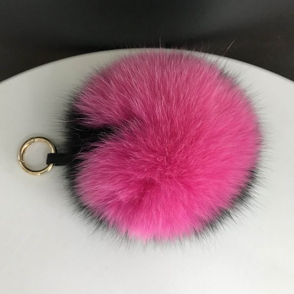 magicfur - b;acl/pink 15cm large real fur ball fluffy pompom heart ball shaped purse charm keychain pendant, Silver 
magicfur - b;acl/pink 15cm large real fur ball fluffy pompom heart ball shaped purse charm keychain pendant, Silver
