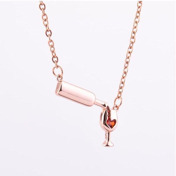 3 colors personalized design love red wine bottle, cup, pendant, necklace, all kinds of clavicle chain wholesale, Silver
3 colors personalized design love red wine bottle, cup, pendant, necklace, all kinds of clavicle chain wholesale, Silver