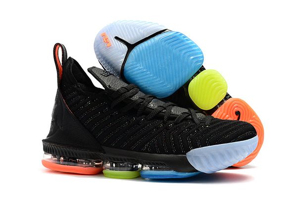 

mens lebron 16 basketball shoes for sale promise black multi color boys girls youth kids sneakers tennis size us4-12