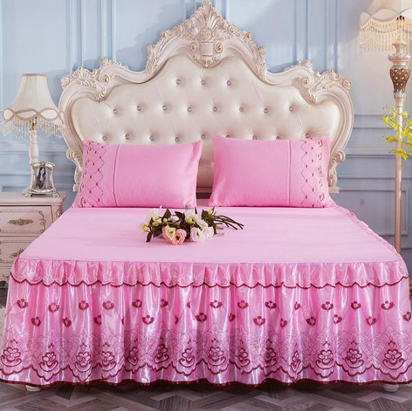 3 pcs bed skirt princess bedding sets queen king lace ruffle bed skirt pillowcase ruffle bedspread cover set bedspreien
3 pcs bed skirt princess bedding sets queen king lace ruffle bed skirt pillowcase ruffle bedspread cover set bedspreien
