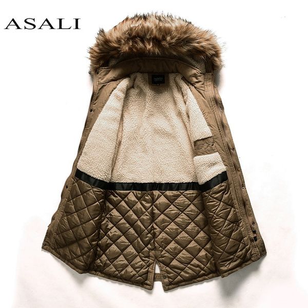 thick warm parkas coat winter jacket men casual long outwear hooded fur collar windbreaker lining cotton-padded parka jackets, Black
thick warm parkas coat winter jacket men casual long outwear hooded fur collar windbreaker lining cotton-padded parka jackets, Black