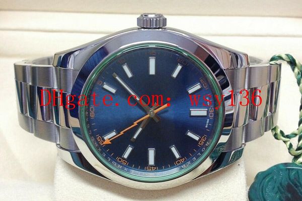 new style stainless steel bracelet 116400 blue dial green glass 40mm automatic mens men's watch watches, Slivery;brown
new style stainless steel bracelet 116400 blue dial green glass 40mm automatic mens men's watch watches, Slivery;brown