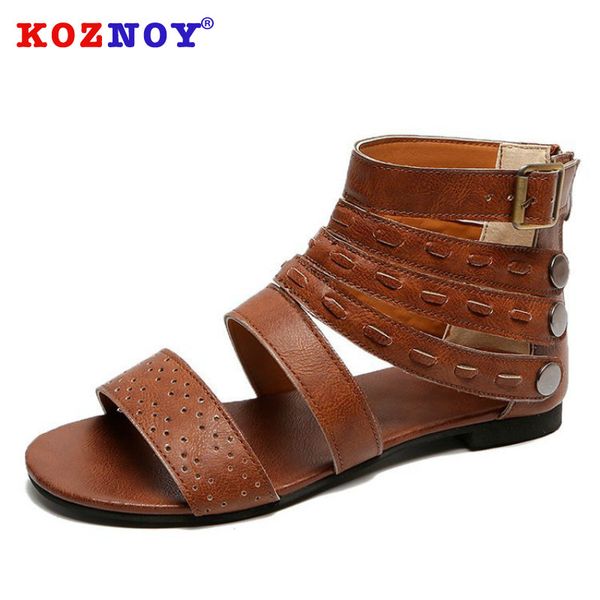 koznoy 2020 sandals women low heel student roman shoes trendy women summer flat bottom thin belt fashion hoof heel sandals, Black
koznoy 2020 sandals women low heel student roman shoes trendy women summer flat bottom thin belt fashion hoof heel sandals, Black