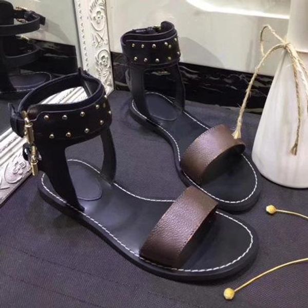 2019 sale new women rivets leather sandal high shoes plain casual party sandal buckles plus size 41 42, Black
2019 sale new women rivets leather sandal high shoes plain casual party sandal buckles plus size 41 42, Black