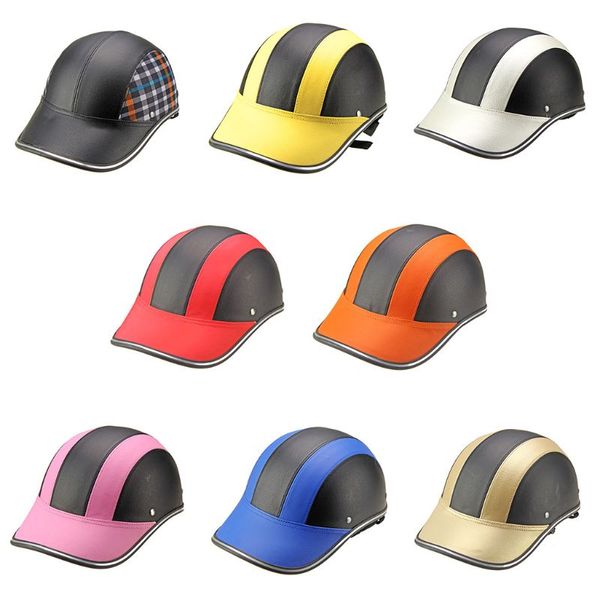 1pc pu leather motorcycle open half face helmets bicycle scooter helmet baseball cap protective helmets
1pc pu leather motorcycle open half face helmets bicycle scooter helmet baseball cap protective helmets
