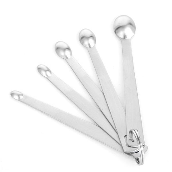 set of 5 stainless steel round measuring spoons for measuring liquid and dry ingredients drop smidgen pinch dash tad eea551
set of 5 stainless steel round measuring spoons for measuring liquid and dry ingredients drop smidgen pinch dash tad eea551