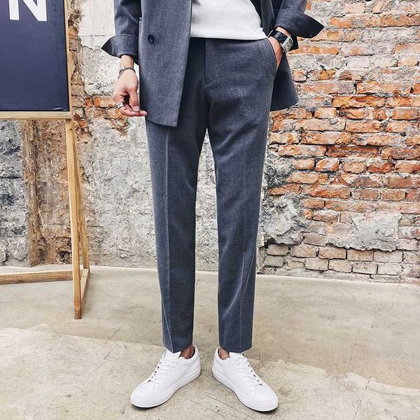 men's casual trousers 2020 spring and summer new style slim solid color trousers youth personality fashion trend men's clothing, White;black
men's casual trousers 2020 spring and summer new style slim solid color trousers youth personality fashion trend men's clothing, White;black