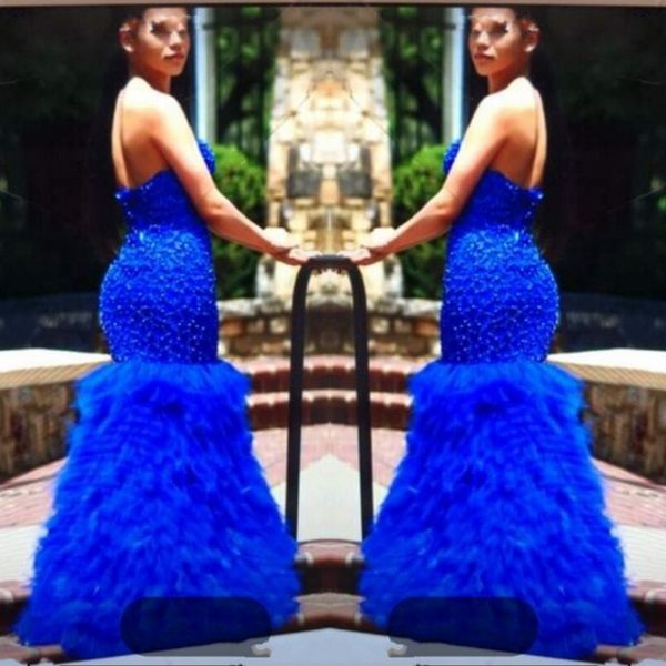 2k19 mermaid prom dresses royal blue sweetheart beads sequins tiered skirt african evening dress back zipper black girls formal party gowns
2k19 mermaid prom dresses royal blue sweetheart beads sequins tiered skirt african evening dress back zipper black girls formal party gowns