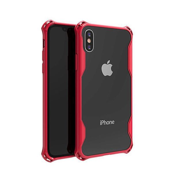transparent acrylic tpu frame+plastics back case cover for iphone xs max xs xr x 8 7 6plus cover