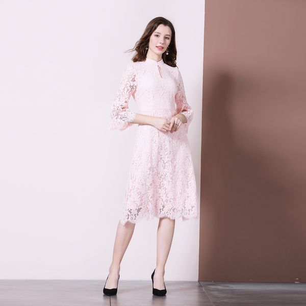 acy dress a ladylike, slim midi dress a very elegant lacy skirt for the small french market, Black;gray
acy dress a ladylike, slim midi dress a very elegant lacy skirt for the small french market, Black;gray