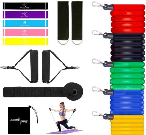 resistance bands 17pcs pull rope set yoga exercise fitness training band rubber loop tube gym door anchor ankle straps
resistance bands 17pcs pull rope set yoga exercise fitness training band rubber loop tube gym door anchor ankle straps