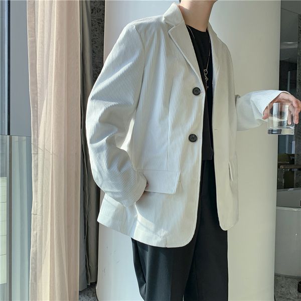 2020 spring and autumn new retro literary corduroy single-breasted solid color small suit fashion casual loose jacket coat m-2xl, White;black
2020 spring and autumn new retro literary corduroy single-breasted solid color small suit fashion casual loose jacket coat m-2xl, White;black